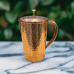 Copper hammered jug